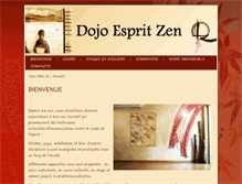 Tablet Screenshot of dojo-esprit-zen.com